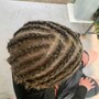 Natural hair Cornrows