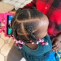 Stitch braids without braiding hair