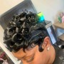 Big chop cut -Pixie curl -waves-with relaxer