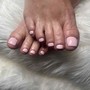 Full Acrylic Overlay/ wet or dry pedicure.