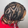 Crotchet loc/braid/twist weave