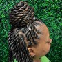 Kid's Silk Press w/cut (natural hair)