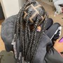 Tribal braids w/box braids