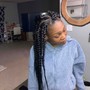 Jumbo Box Braids (Rubber band method)