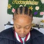 Partial relaxer short hair