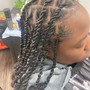 Extra small feed in braids