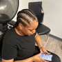 Feed in Braids(5-7 braids)