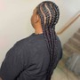 Knotless bohemian braids (medium)mid back