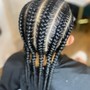 Natural Straight Cornrow Braids (All Gender)