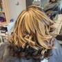 Steam infusion and Blowdry (no falt iron or curling iron)