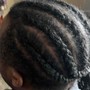 Cornrows without extension added