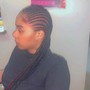 Feed-in Str8 back Braids