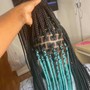 Medium knotless braids