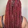 Natural Hair Stitch Braids