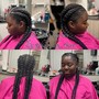 French Curl Knotless Braids