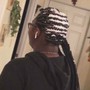 (10-12)Jumbo Box braids (rubber bands)