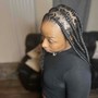 11-14 stitch braids w/braiding hair added