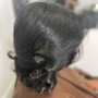 Silk Press Short to Med Length (Fine to Normal Natural Hair)