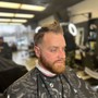 Mens Shave Head or Haircut, Beard and light facial