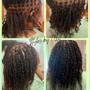 Micro Twist Extensions with human hair