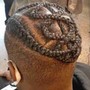 Mens braids/2 strand twist