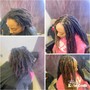 Illusion Locs (faux locs over natural locs)