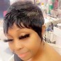 Quick Weave short. 28-29 pieces pixie cut