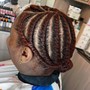 Two strand Twists, Flat twists to bun Package