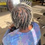 Loc knot bob curls added  (retwist included)