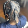 Kid's Braids w/ weave