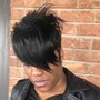 Short hair quick weave