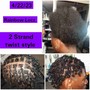 2 Strand twist style (Natural hair) (Medium side) pass the ear add $10