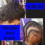 5 to 10 Cornrows (straight backs)