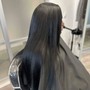 Gray Root Coverage with Demi Permanent Color and Silk Press