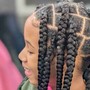 Medium Knotless Braids