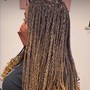 Large faux locs