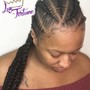 Crochet with individual locs/braids/twist