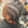 Mens basic cornrows