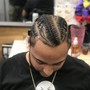 Kid’s straight back cornrows