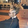 Braids with Twists Updo/Mohawk