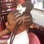 Scalp Braids traditional w/weave or Beads