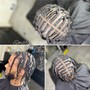 Loc style half head