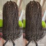 Straight back braids with extension