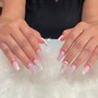 Regular tips with gel French