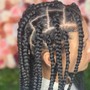 Kid's jumbo knotless braids