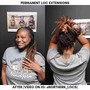 Instant Locs (Large) + Loc Style (Upcharge for 2-Strand Twists, Twist Outs, or Rod/Curly Styles)