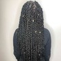 Large Knotless Braids