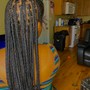 Freestyle straight back braids