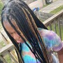 Freestyle straight back braids