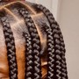 SMedium knotless peekaboo braids